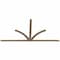 Ekena Millwork Richland Smooth Timber Gable Bracket, Douglas Fir, 108"W x 54"H x 1 1/2"D x 3 1/2"F, 12/12 Pitch GBW108X54X0204RIC00SDF - alternate 2